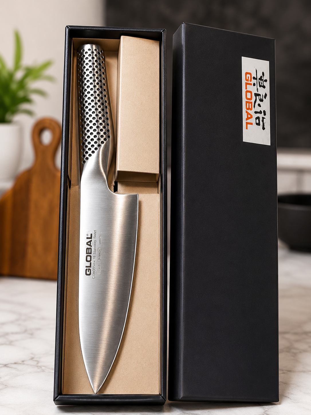 GLOBAL 8-Inch Professional Japanese Chef Knife | Stainless Steel Kitchen Knife