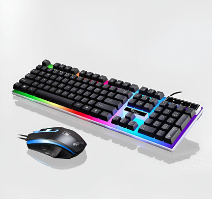 Gaming Keyboard and Mouse Set – USB Wired RGB LED Combo for PC, Laptop & Consoles