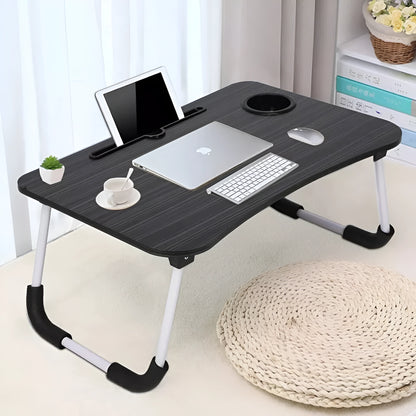 Portable Folding Laptop Bed Table – Foldable Lap Desk for Bed, Study & Breakfast