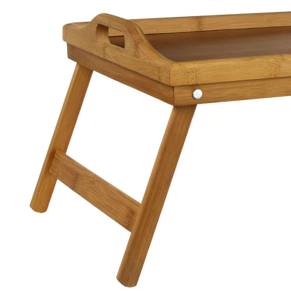 Bed Tray Table with Folding Legs & Handles – Breakfast Serving Tray