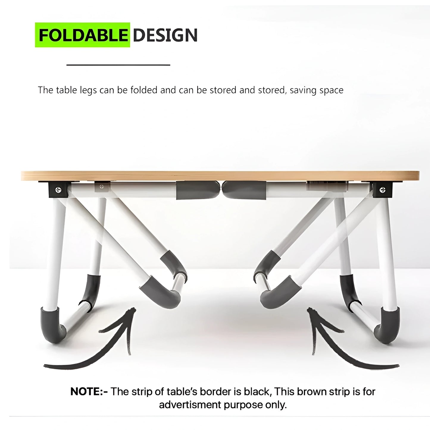Portable Folding Laptop Bed Table – Foldable Lap Desk for Bed, Study & Breakfast
