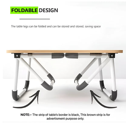 Portable Folding Laptop Bed Table – Foldable Lap Desk for Bed, Study & Breakfast