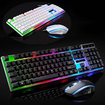 Gaming Keyboard and Mouse Set – USB Wired RGB LED Combo for PC, Laptop & Consoles