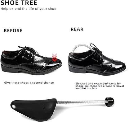 Shoe Tree Set – Adjustable Shoe Shaper & Stretcher for Men's Footwear Care