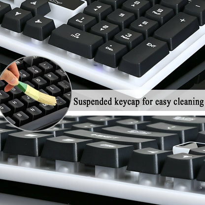 Gaming Keyboard and Mouse Set – USB Wired RGB LED Combo for PC, Laptop & Consoles