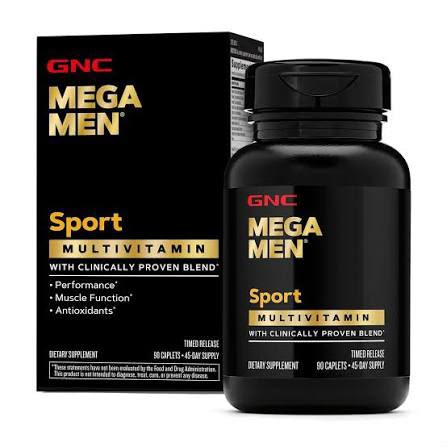 GNC Mega Men Sport Timed-Release Multivitamin, 90 Tablets