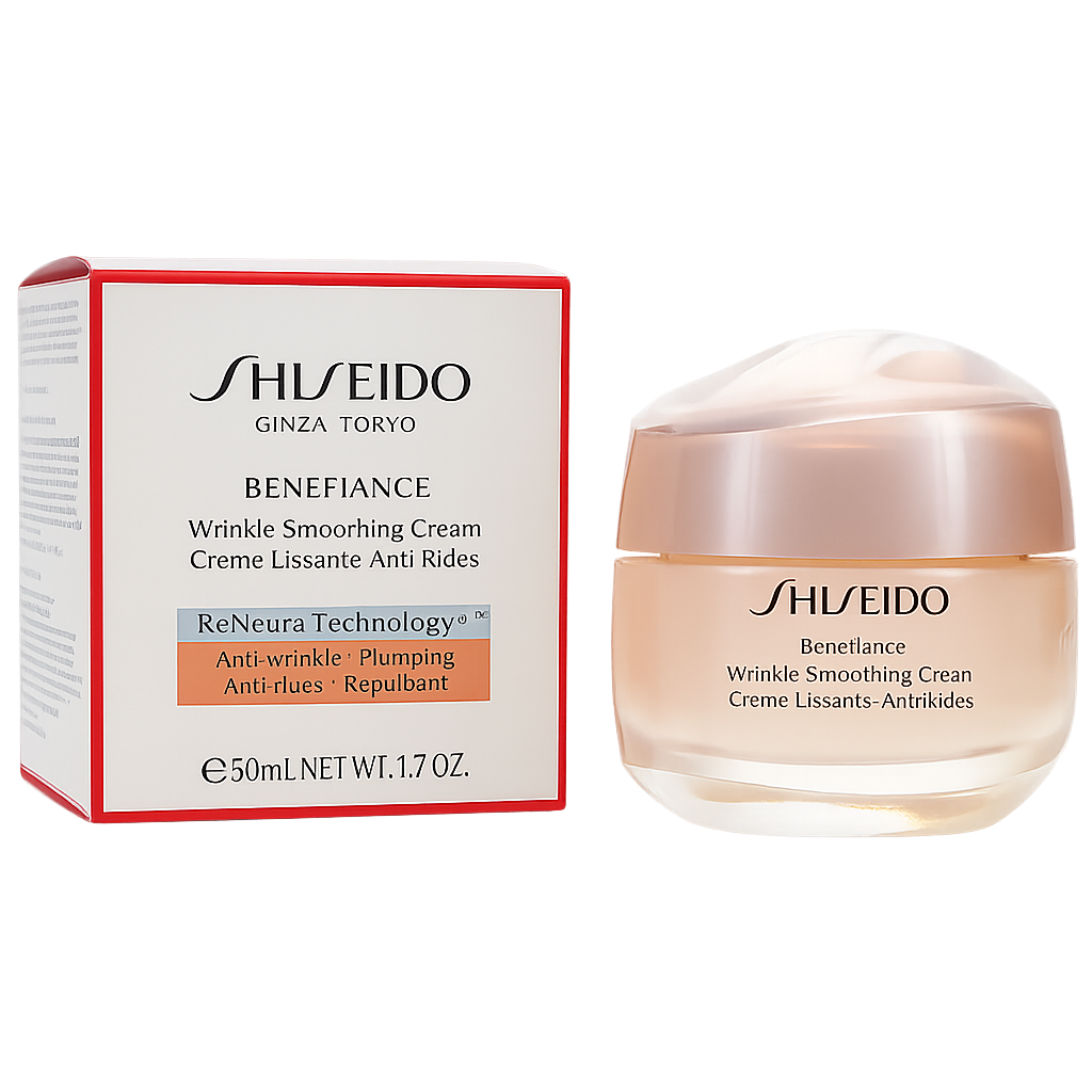 Shiseido Benefiance Wrinkle Smoothing Cream 50ml / 1.7oz – Anti-Aging Face Moisturizer